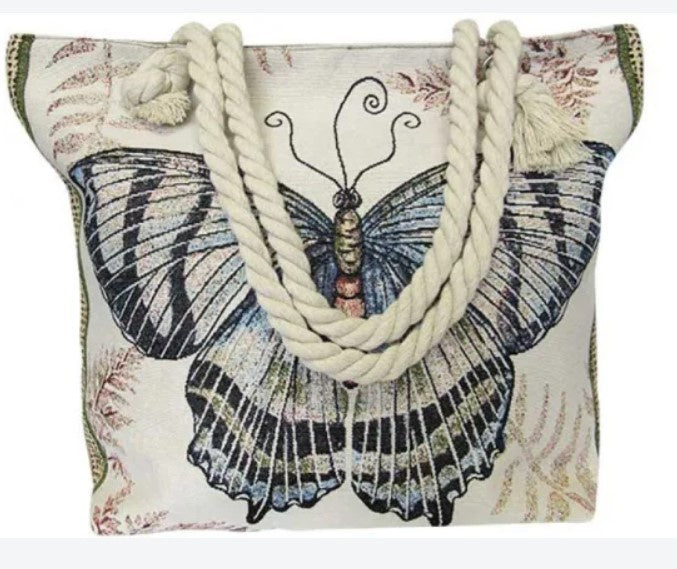 Rope Tote Bag Butterfly