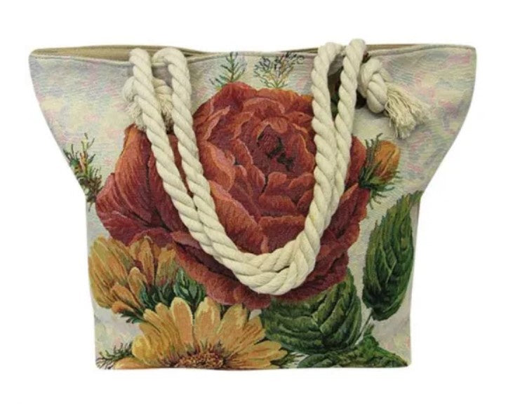 Rope Tote Bag Rose