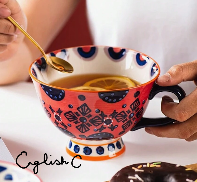 Hand Painted Ceramic Cup