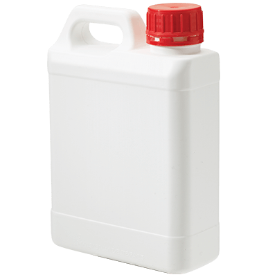 1L DG Jerry Can (White) – 38mm Neck, UN DG Rated with Red Cap