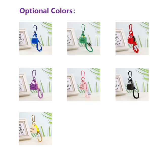 EVA Bag Keychain Set