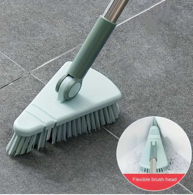 Corner Floor Brush W Long Detachable Handle