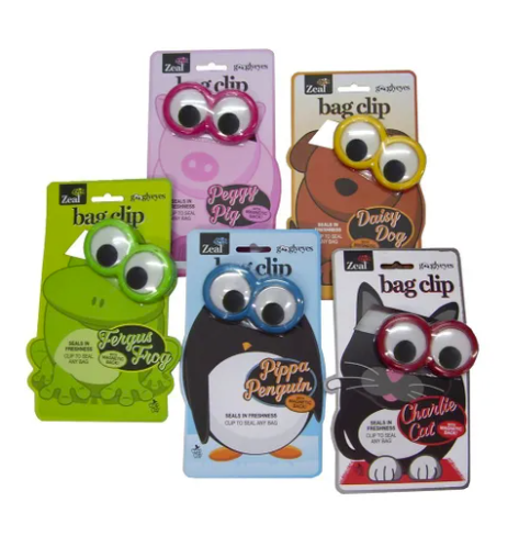 Zeal Googly Eyes Bag Clips
