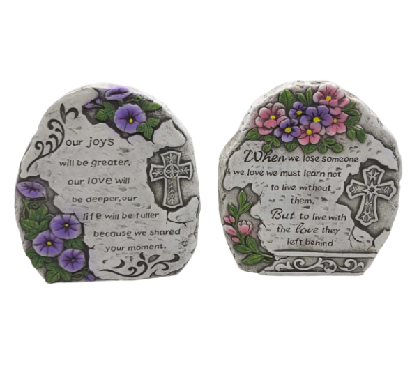 Memorial Plaques Flower 16cm