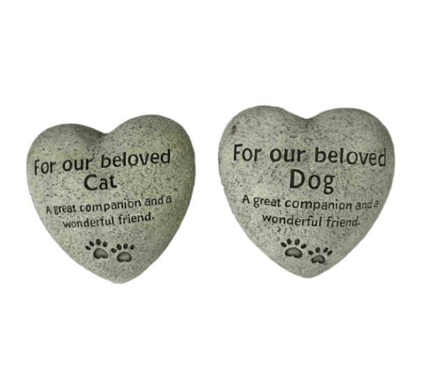 Pet Heart Memorial Stones