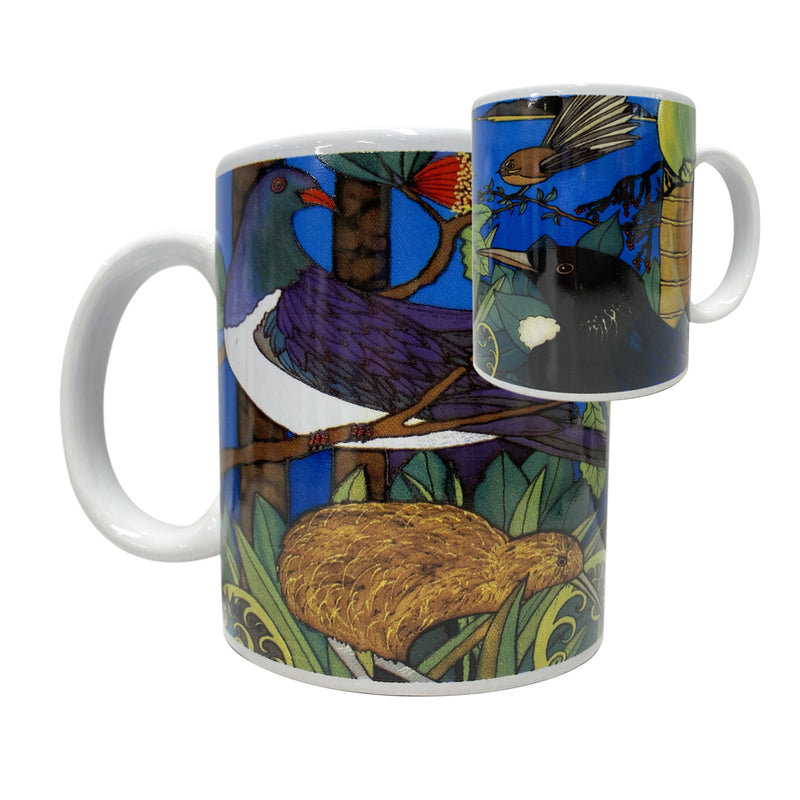 Ceramic Stoneware Mug - NZ Birds