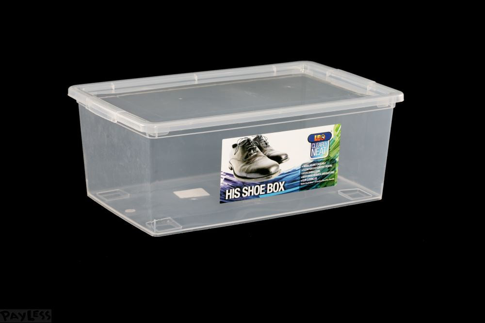 Shoe Box Large, Clear