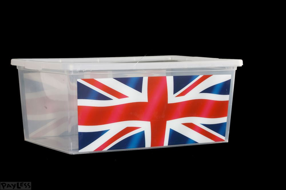 Storage Box, 15 Lit, Union Jack Design