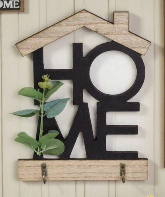 HOME Sign W Mini Hooks