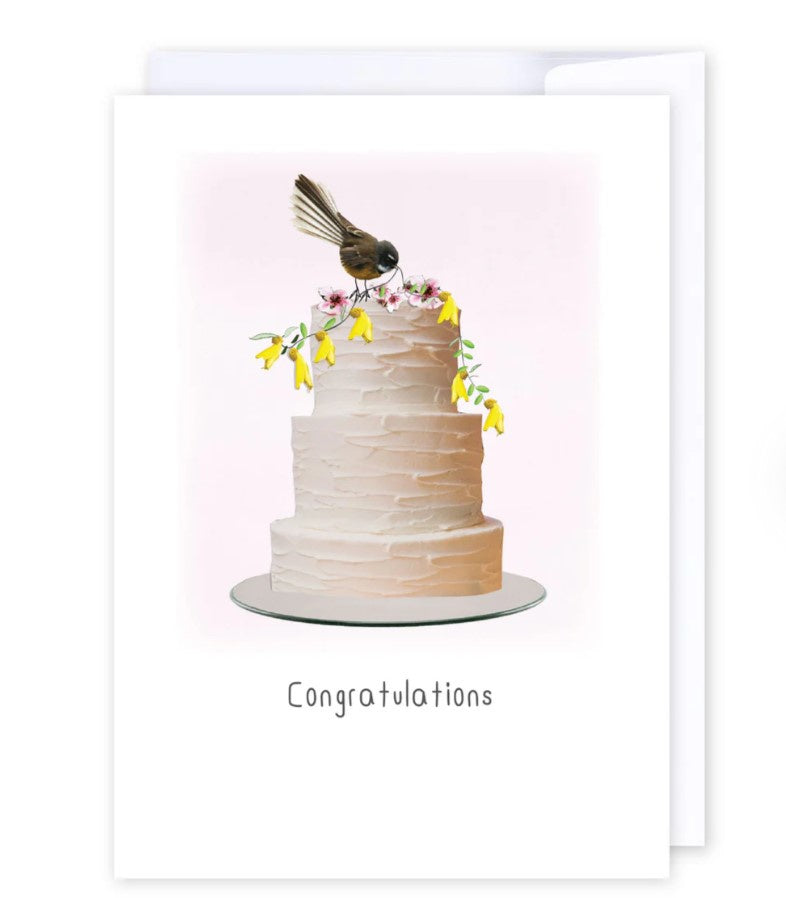Fantail wedding cake