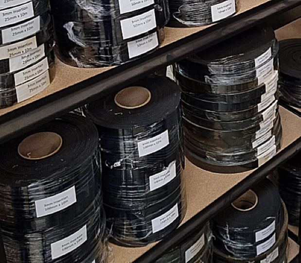 Rubber Insertion Strip Roll & Self Adhesive