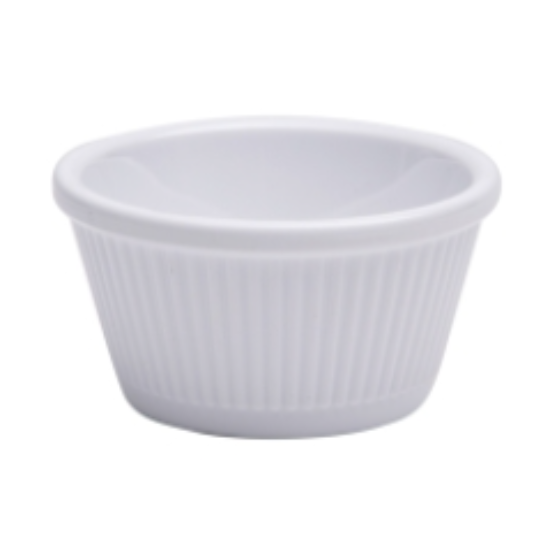 Jab White Ribbed Ramekin