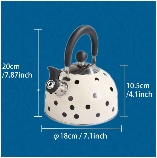 Whistling Kettle W Wooden details