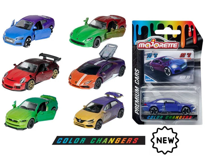 Majorette Color Changers Cars