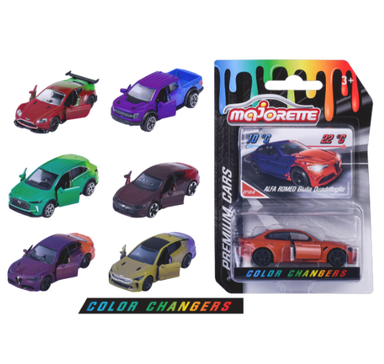Majorette Color Changers Cars