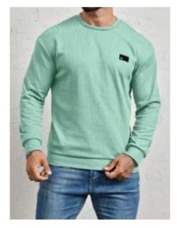 Manfinity Homee Loose Fit Men's Sweat Top Green