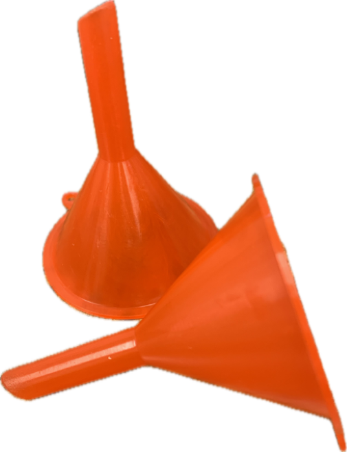 Mini Red Plastic Funnel 5.3cm