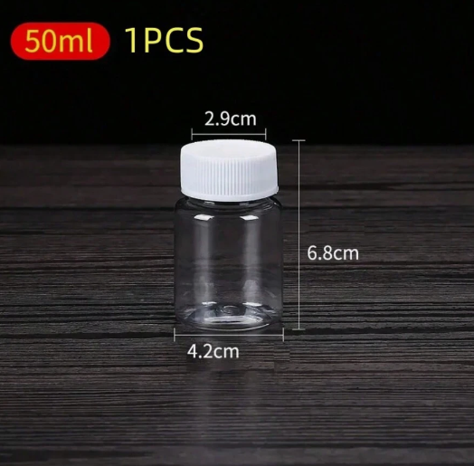 PET Jar W Screw Cap Top