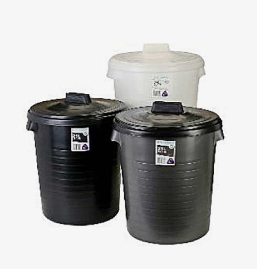 IP Rubbish Bin with Lid, 25L