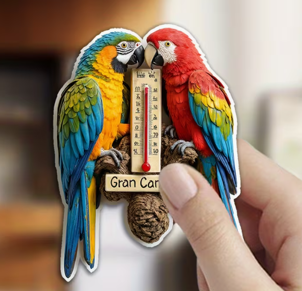 Parrot Thermometer Magnet