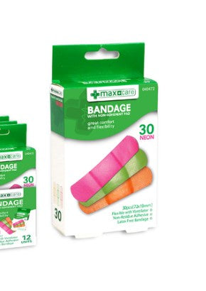 Pharmacare Neon Bandages 30pc