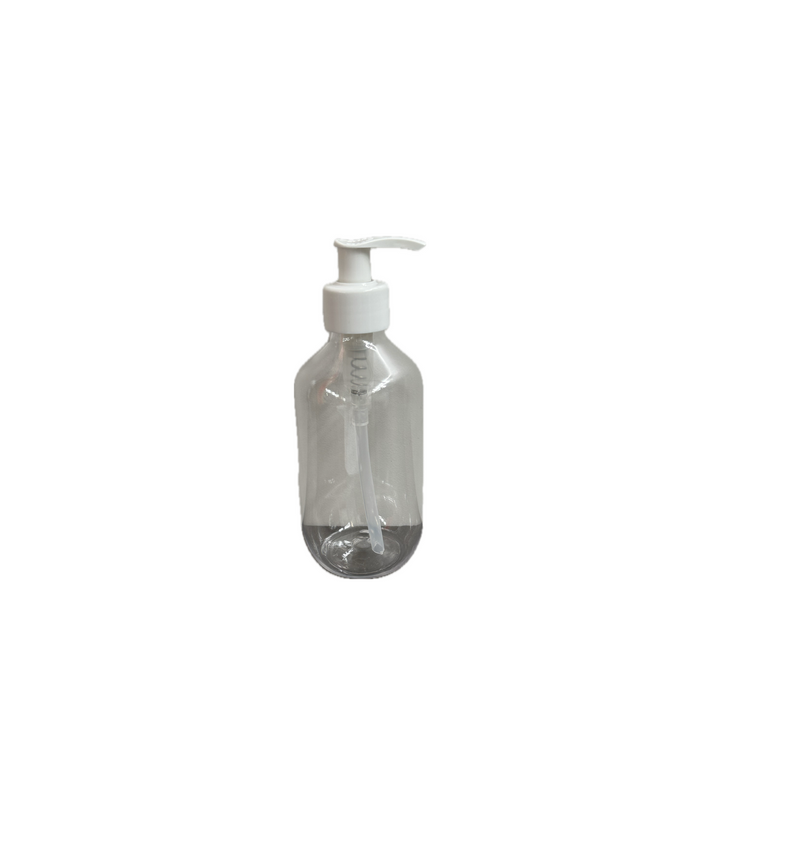 Boston Fluted PET Bottle 300ml 28/410 with Pump Dispenser