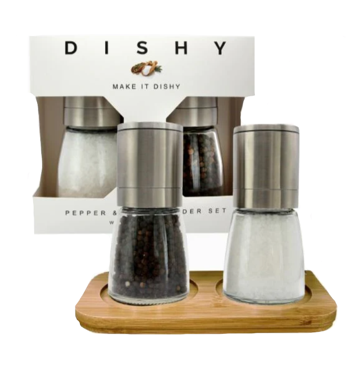 Dishy SS Salt & Pepper Grinder Set