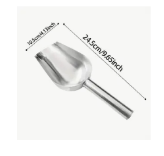Chip Scoop Stainless Steel Sq/Rd