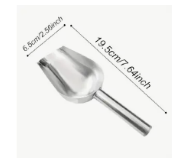 Chip Scoop Stainless Steel Sq/Rd