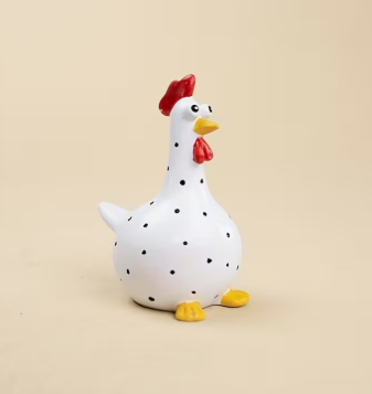 Mini Resin Chicken Statue