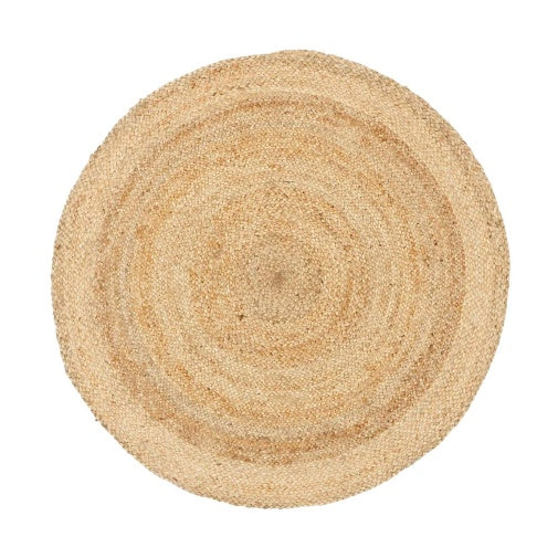 Effects Natural Jute Rug Round - 120cm