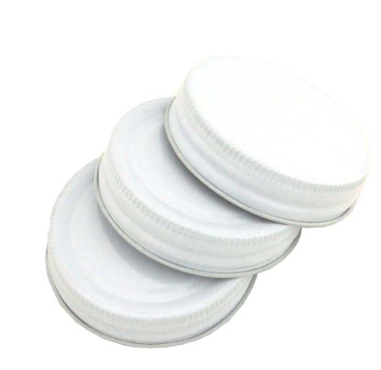 Kates Jar Lids Set of 3 White 5.5cm