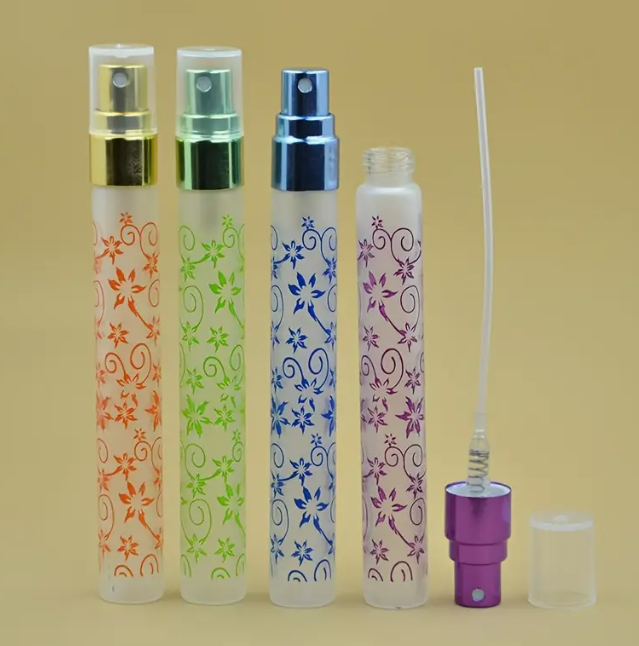10ml Glass Spray Bottle W Floral Print