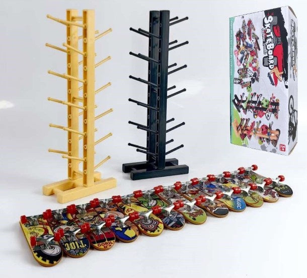 8 Toy Skate Boards With Display Stand