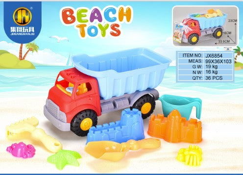 9Pcs Beach Playset - Truck
