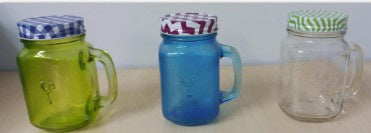 Mason Jug Clear W Lid