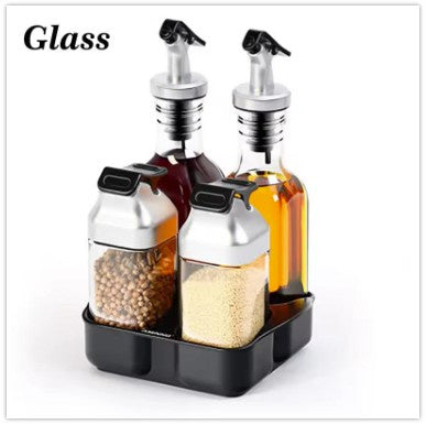 Glass Salad Dressing 5pc Set
