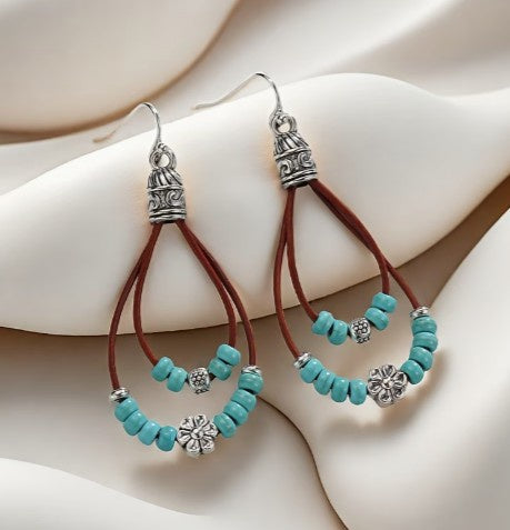 Turquoise Bead Earrings