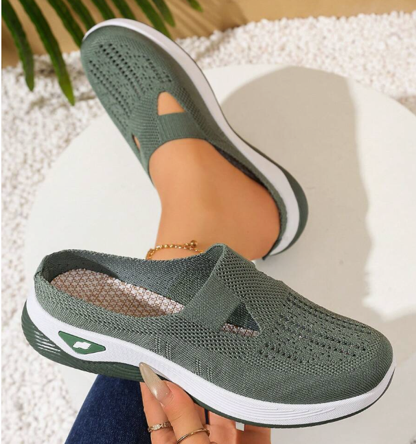 Women's Casual Cloth Shoe - Army Green