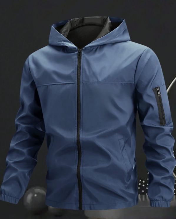 Men's Light Hooded Jacket