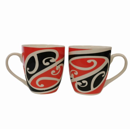 Mug Maori Red/Black/White