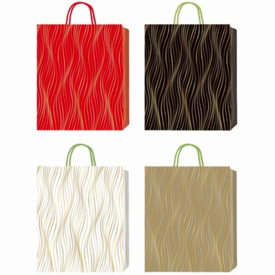 Patterned Gift Bags 18x23x8cm