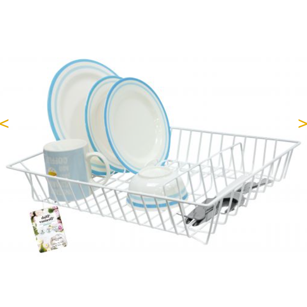 Dish Drainer, 43x35cm, White