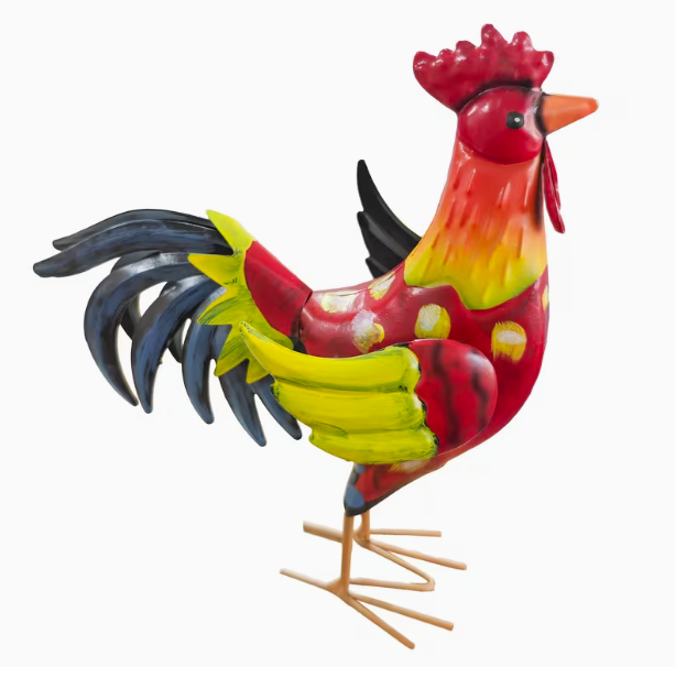 Colourful Metal Rooster