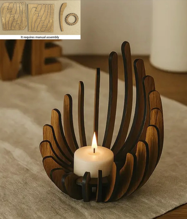 Handmade Lotus Candle Holder