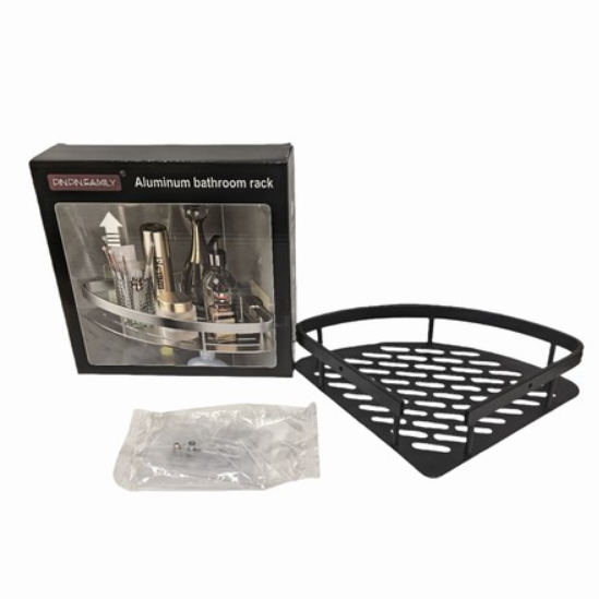 Aluminium Bathroom Corner Wall Rack 21x27.5x5cm
