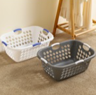 White Plastic Laundry Basket 64x47x26.5cm