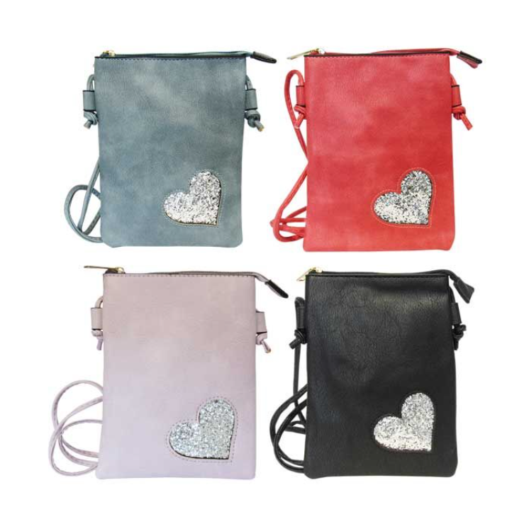 Shoulder Bag Bling Heart