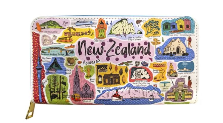 Large Zip Wallet - NZ Destinations
