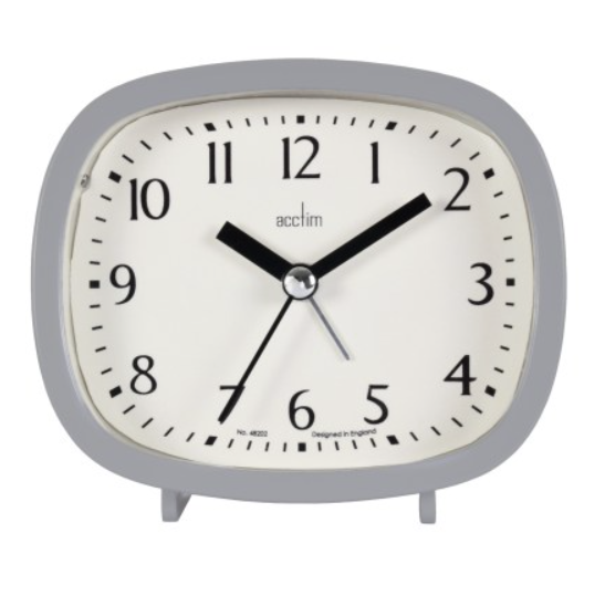 Acctim Hilda Alarm Clock - Pigeon Grey